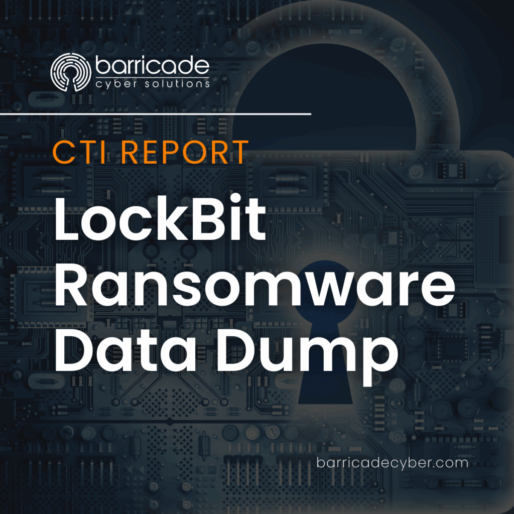 Comprehensive CTI Report_Lockbit Ransomware Data Dump